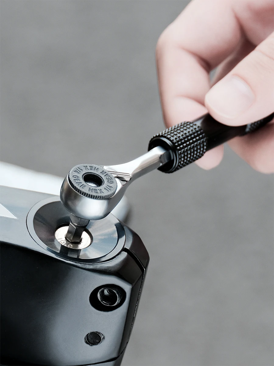 AliExpress West Biking WEST BIKING Mini Ratchet Wrench Vacuum Portable Tubeless Tool Set Bicycle Motorcycle Emergency Multitool Tire Repair Kit E-Bikes