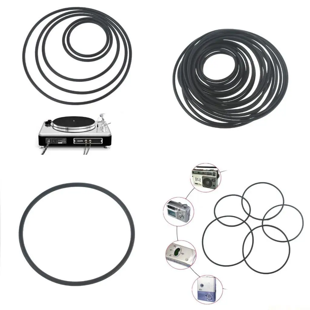 

M5TD упаковка из 50/100 шт. резиновые ремни разных размеров 1,5 мм, круглая кассетная лента, коллекция ремней, совместимая с