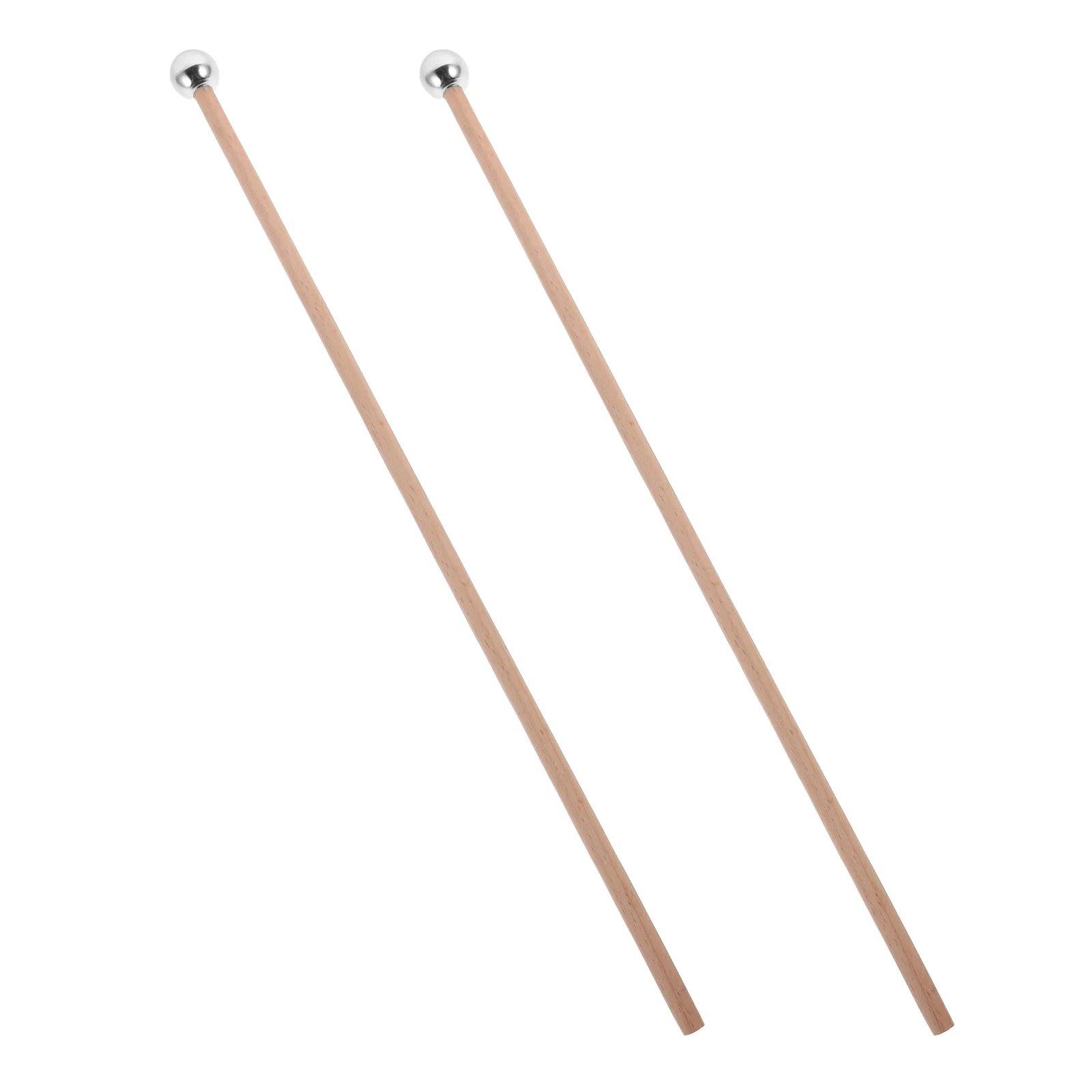 

2pcs Bell Percussion Accessories 16Inch Wooden Handle Aluminum Percussion Hammer for Xylophone Music Accessories
