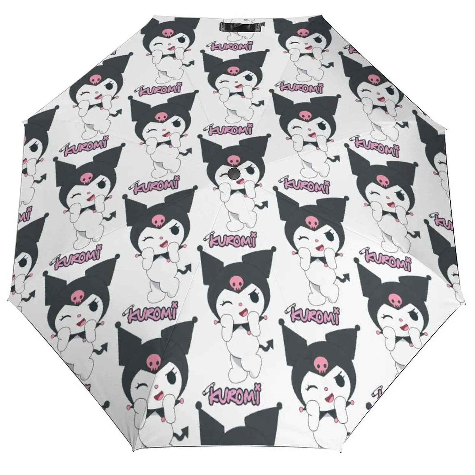 

Kawaii Kuromi мультяшный зонт, защитный зонт от солнца, портативный дешевый автоматический уличный зонт с узором