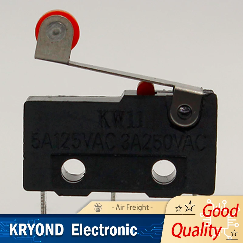 

10 шт., роликовый рычаг, клеммы для печатных плат, микроконцевой выключатель, кВт, нормальный закрытый/открытый, 5А, выгодная цена