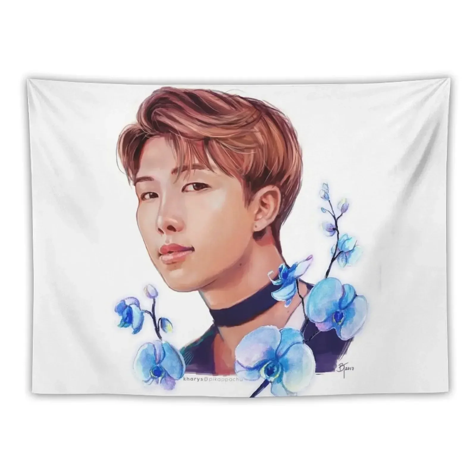 

RM Watercolor Mixed Media Tapestry Aesthetic Room Decor Korean Korean Room Decor Room Decorator Art Mural Tapestry