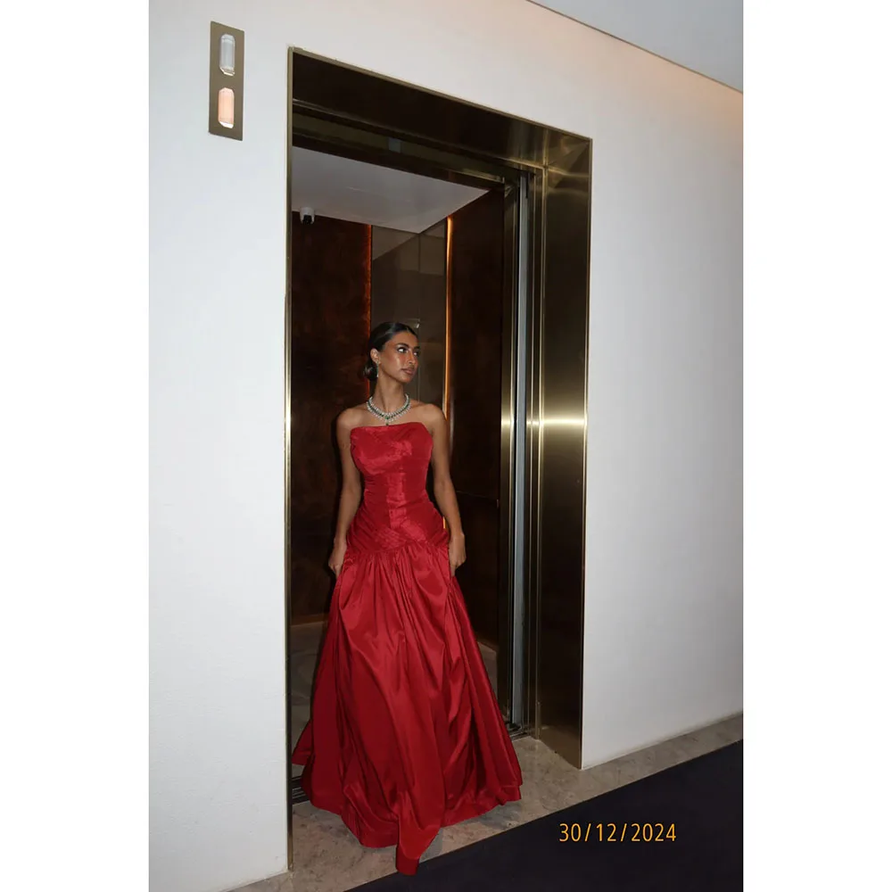 Robe de bal formelle Simple en Satin, longueur au sol, épaules dénudées, style sirène, robe de soirée élégante pour femmes, personnalisée, 2025