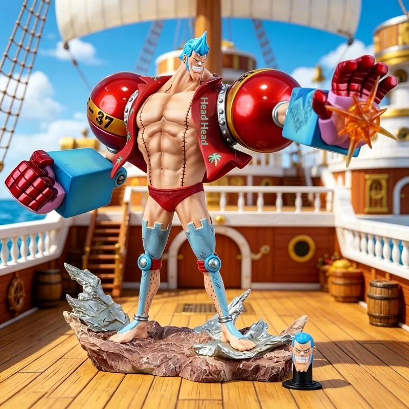 

Коллекционная фигурка One Piece Lx Franky GK с двумя вариантами лица, скульптура из ПВХ, настольное украшение, аниме-коллекционный предмет для взрослых фанатов