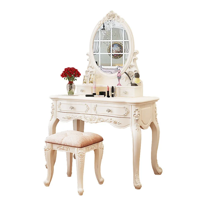 Dresser Bedroom Modern Simple Princess Makeup Cabinet Dressing Table