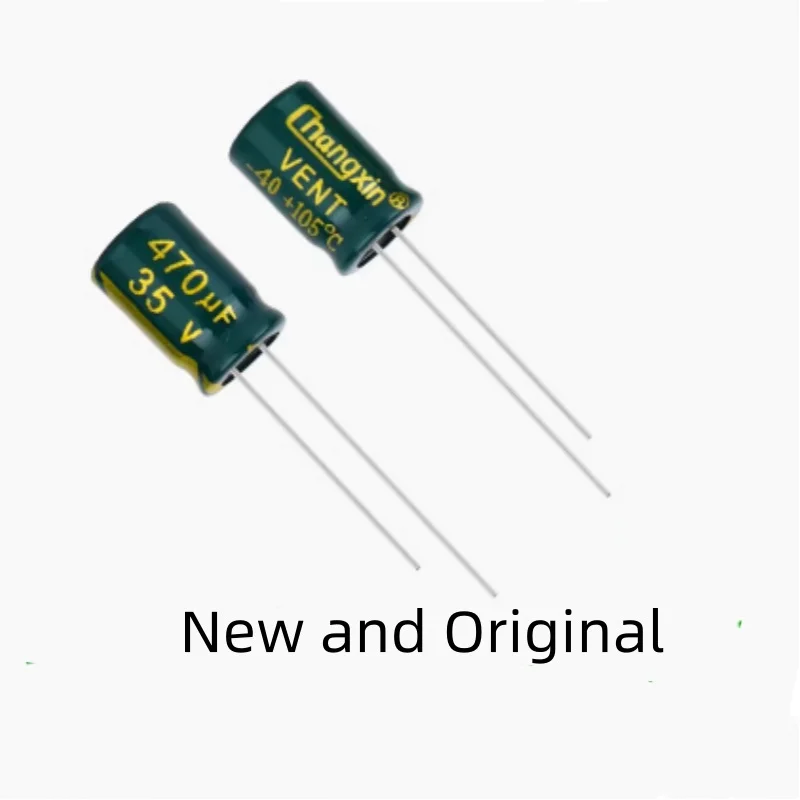 

New Green Gold High Frequency Low Resistance Electrolytic Capacitor 470UF 35V Small Volume 8X16