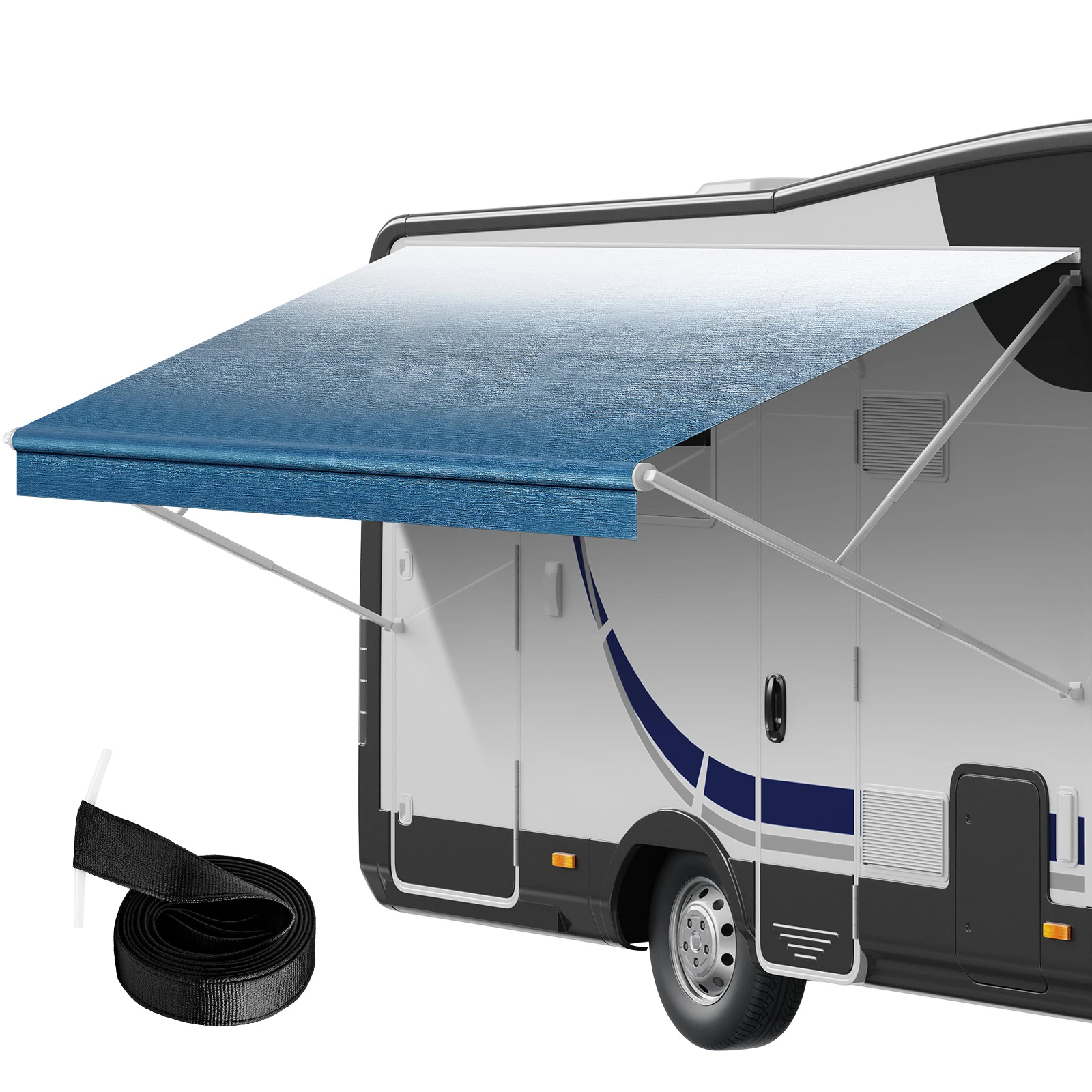 

VEVOR RV Awning Fabric Replacement 20'2" Fabric Length for 21' Awning Heavy Duty 3-Ply 16oz PVC Camper Awning Fabric Waterproof