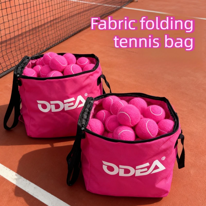 Foldable Tennis Storage Bag Large Capacity Tennis Collection Bag Handheld Durable Balls Bags Professional Sports Accessories