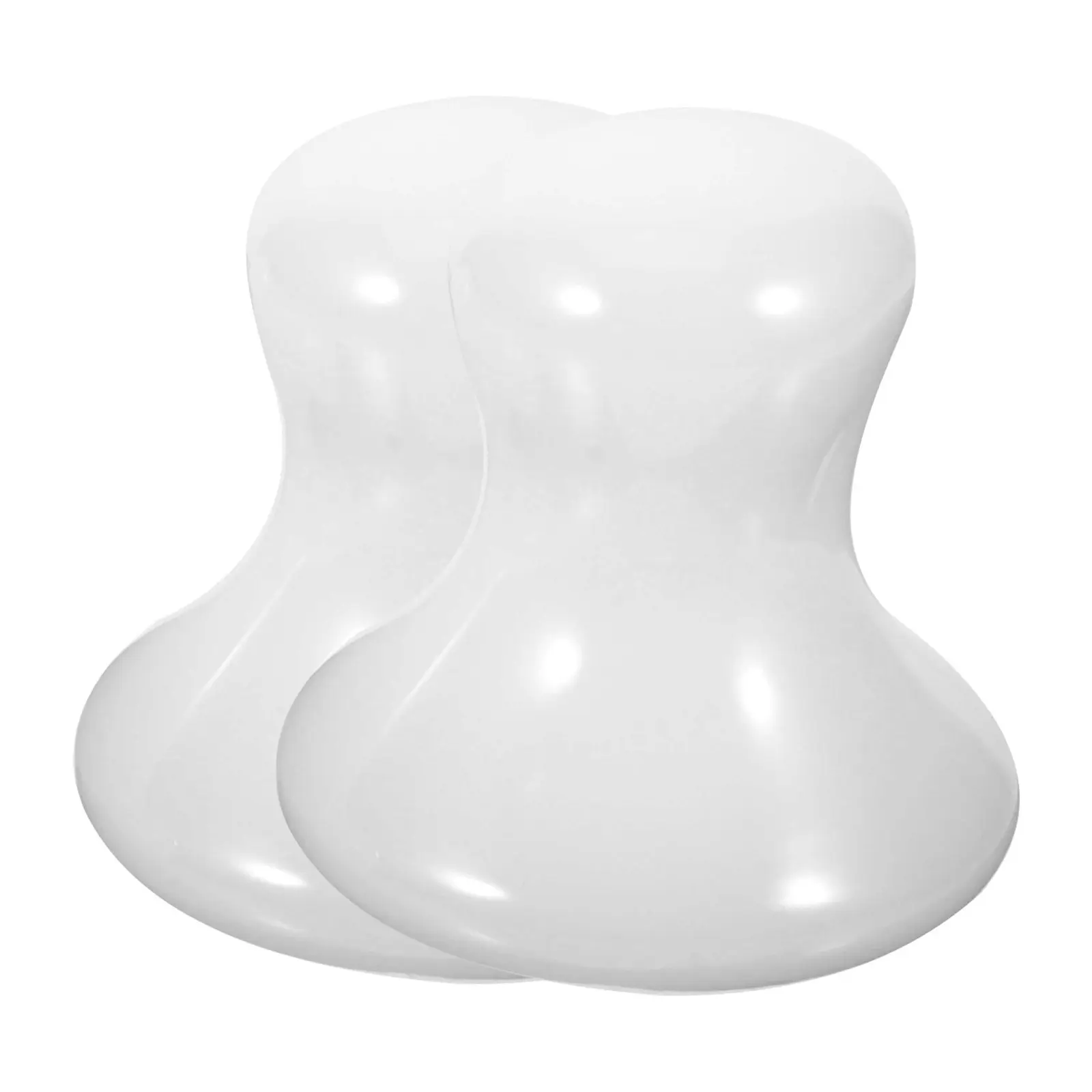 2 Piezas de Masajeador Corporal para Mujer, Kit de Guasha de Jade, Herramientas con Forma de Piedras Faciales, Suavizante Facial