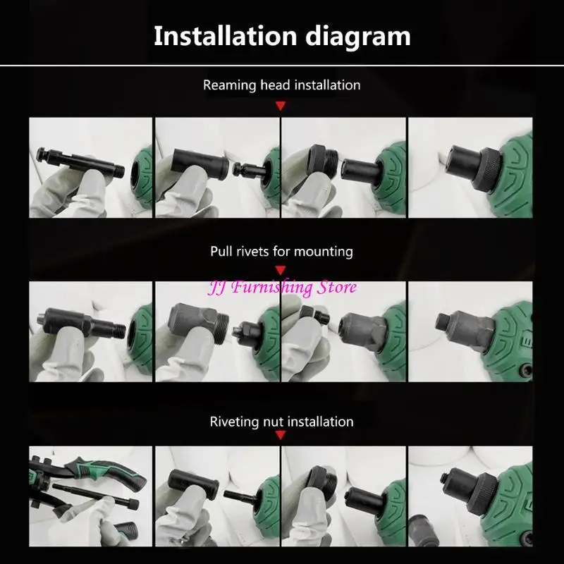 A9LBナットツールマニュアルマンドレルメタルワーキング修理リベット装備ハンドブラインドリベーター