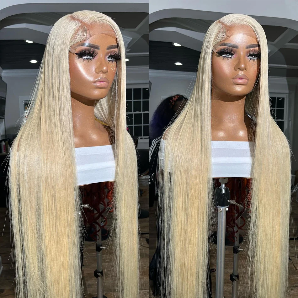 200 Density 613 Honey Blonde Color 13x4 Straight lace Frontal Wig 13x6 HD Transparen Lace Front Human Hair Wigs Brazilian Women