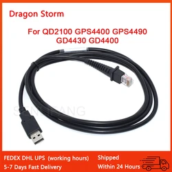 CAB-426E 2M USB Straight Cable for Datalogic QD2100 GD4130 GD4400 GRS4400 QD2300 QD2400 QW2100 Compatible BarCode Scanner New