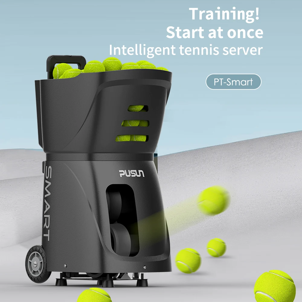 

HeiBo 2024 Hot Sales Automatic Electronics Tennis Ball Machine For Training Practice with APP Remote Control