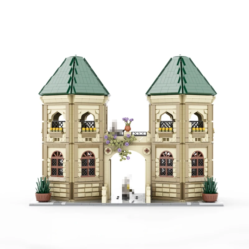 Famosa serie di architettura di scene cinematografiche Castello Casa MOC Tecnologia di blocchi di costruzione Modello di assemblaggio Giocattoli Regali di Natale per bambini