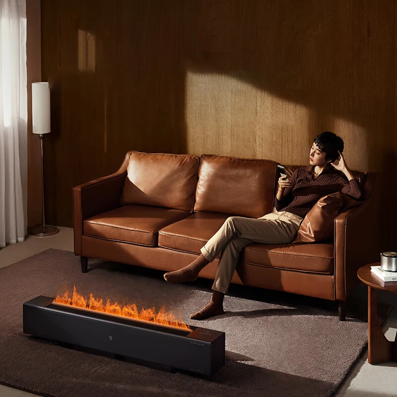 XIAOMI Mijia Graphene Baseboard Electric Heater Smart Home Heating Room Technology Simulation Flame Version Humidification
