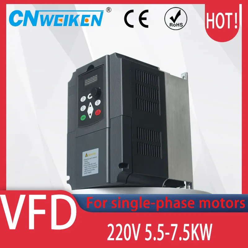 2.2KW 220V Single Phase Input and Single Phase Output Frequency Converter Inverter Pump Motor Speed Controller Drive