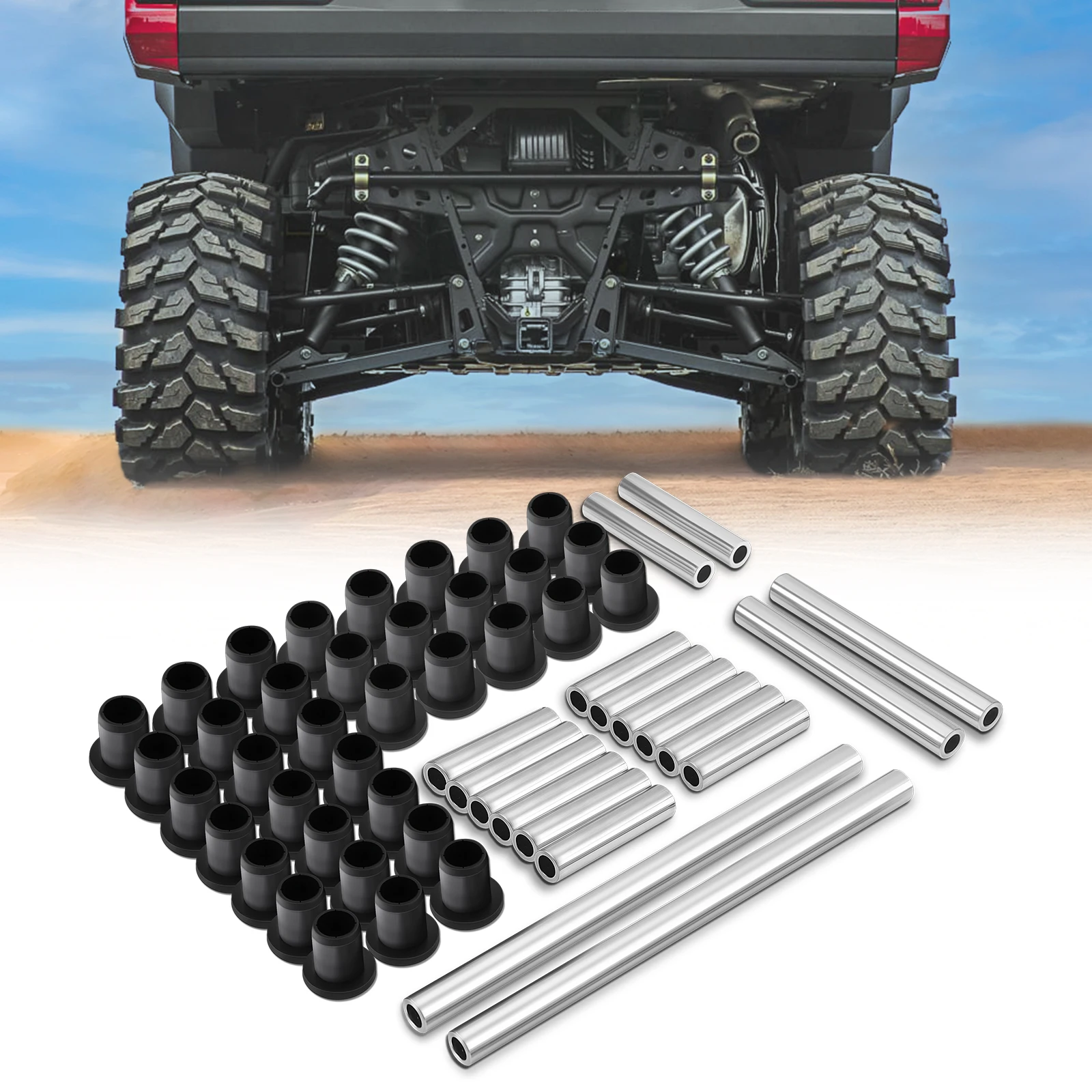 

KEMIMOTO A-Arm Bushing Kit Compatible with Polaris Ranger XP 900/1000 XP Crew/1000 Diesel 2013-2023 Control Arm Bushing Kit