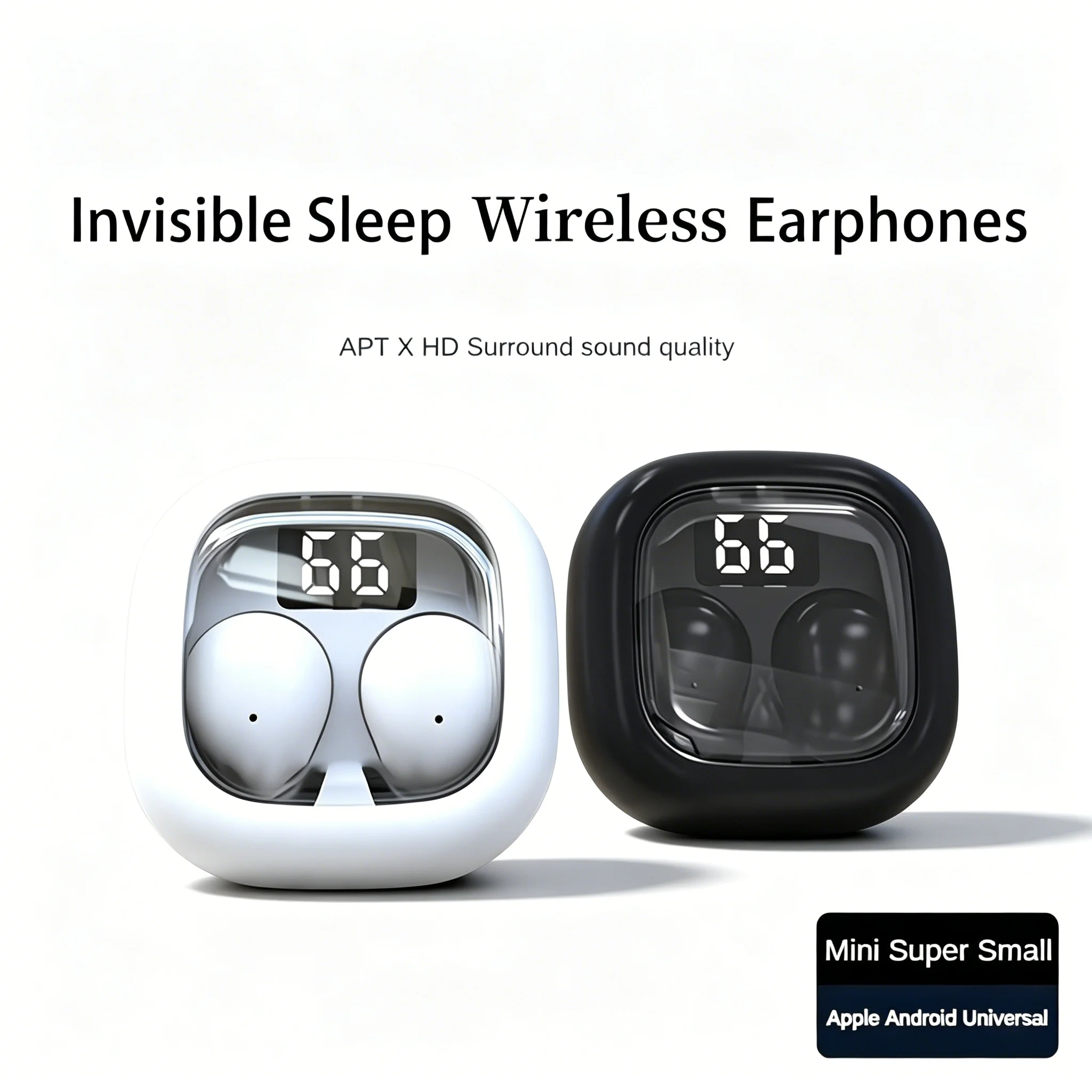 SK19 Bluetooth 5.3 Wireless Earphones Small Earbuds Sleeping