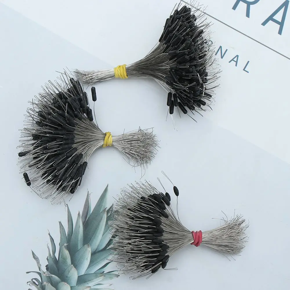 Silicone preto rolha equipamento de pesca conector espaço feijão flutuador pesca bobber