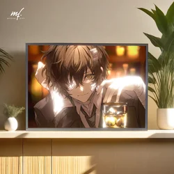 Popular anime character atmosphere light decorations, HD simple photo frames,  USB dimming paintings, special mood light gifts