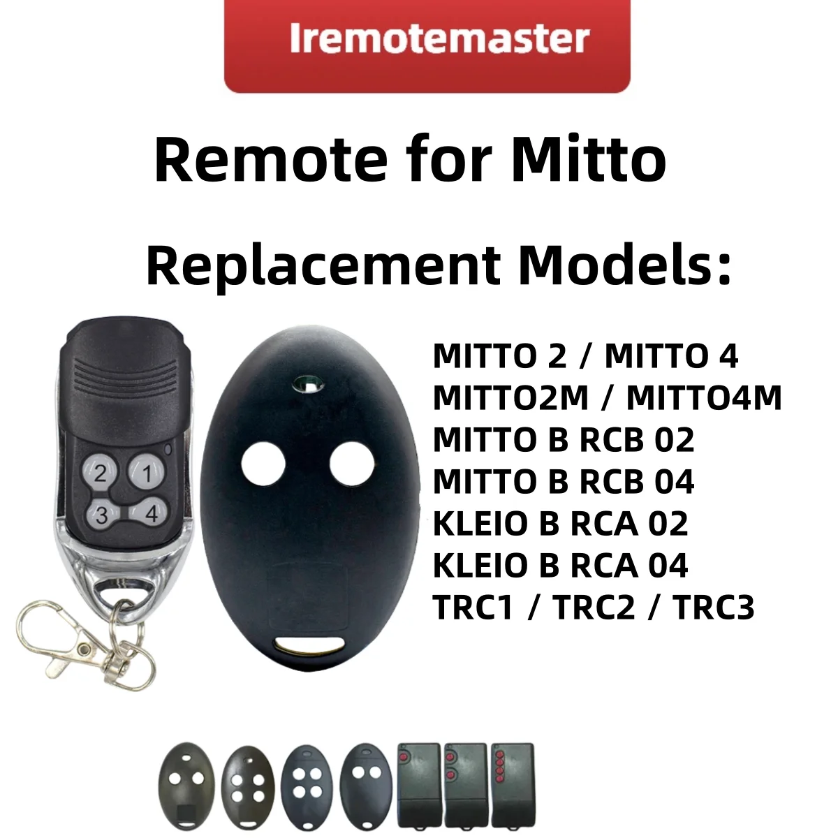 

Garage door remote control for 433mhz MITTO B RCB 02 04 MITTO2A MITTO4A Electric door handheld transmitter TRC1 TRC2 TRC3