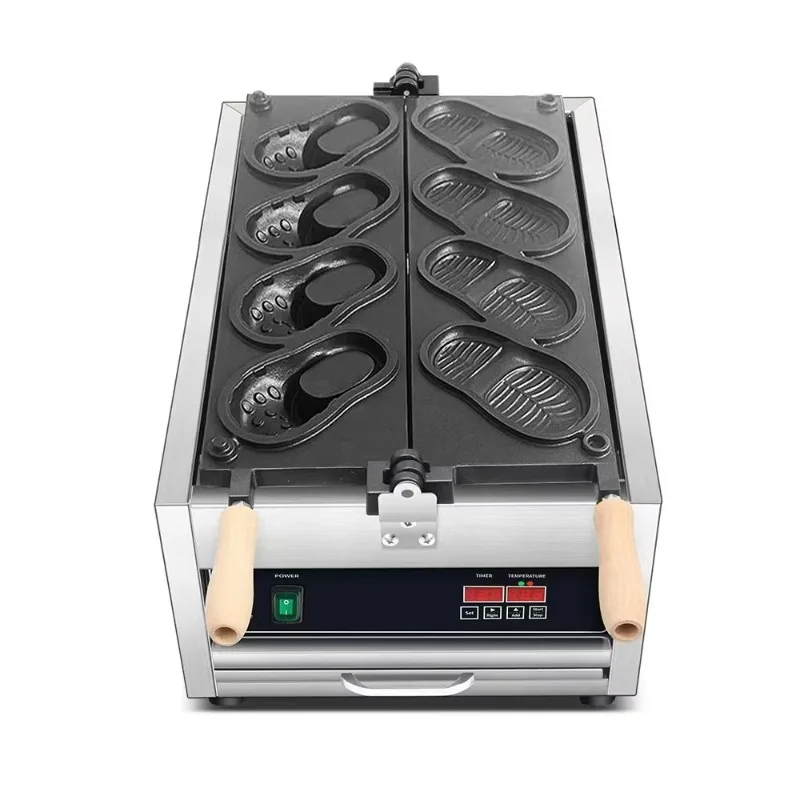 Slippers-shaped waffle maker, electric gas shoe-shaped waffle bread maker