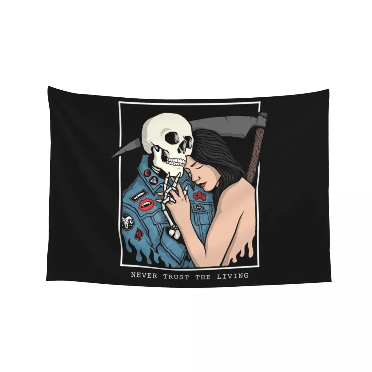 

Never Trust the Living Tapestry Anime Decor Decor For Room Japanese Room Decor Wall Hangings Decoration Tapestry
