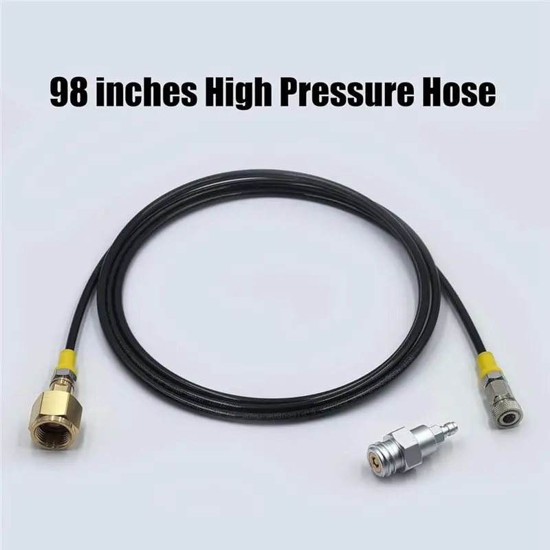 DT39 Soda Water Maker Adapter TR21-4 for External CO2 Tank with 98 Inches Hose Kit for SodaStream Quick Connect