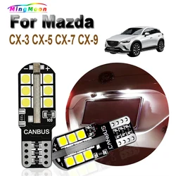 2Pcs T10 Car LED Bulbs Interior Lamp For Mazda CX-3 CX-5 CX-7 CX-8 CX-9 CX3 CX5 CX7 CX8 CX9 License Plate Parking Lights