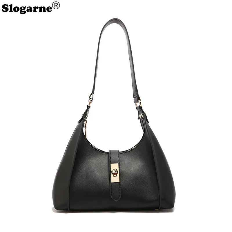 الفاخرة بولي Leather حقيبة كتف جلدية المرأة عادية الصلبة تصميم حقائب اليد حقائب المتشرد العلامة التجارية محفظة 2025 موضة المتسوق مخلب حقائب نسائية #4