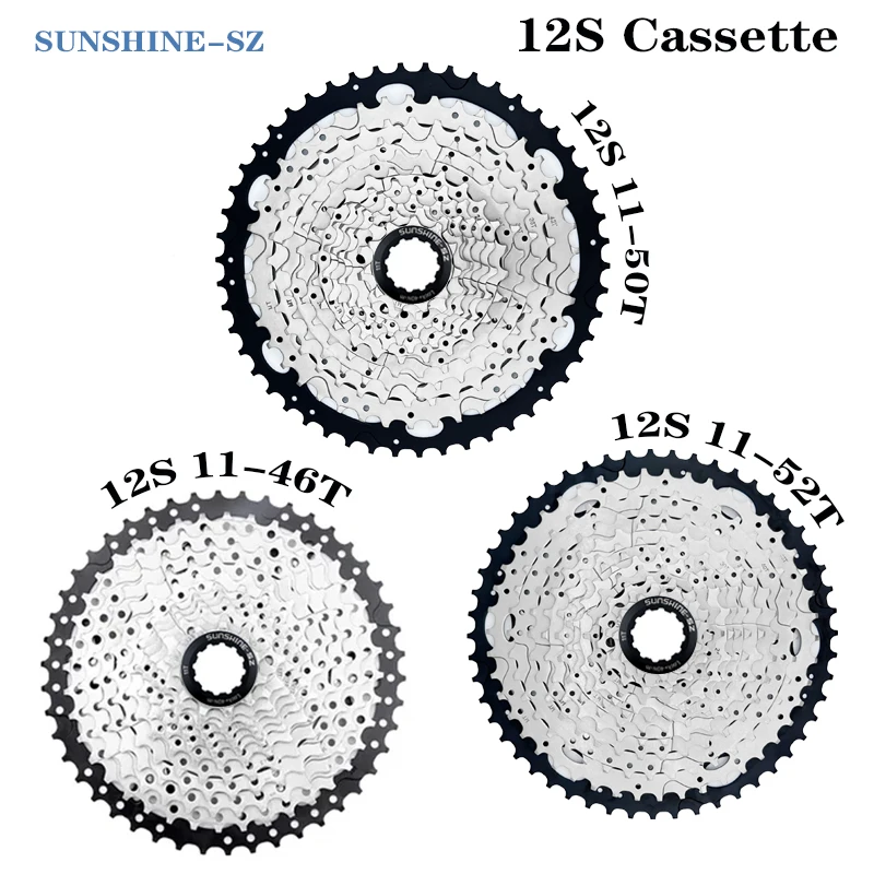 SHIMAN0 DEORE M6100 12V Groupset Mountain Bike M6100 Rear Derailleur+SL M6100 MS 51T HG 46/50/52T Flywheel KMC X12 12S Kit