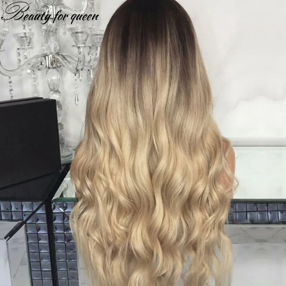 150% densidade frente do laço perucas de cabelo humano para as mulheres ombre ondulado remy cabelo brasileiro hd perucas frontal do laço transparente com cabelo do bebê