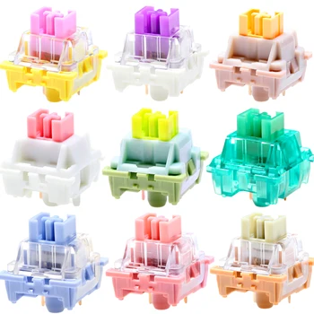 Ootm outemuスイッチメカニカルキーボード用サイレントリニア触覚海レッドレモンパープルピンクジェイドライムピーチシルバーパンダレッド