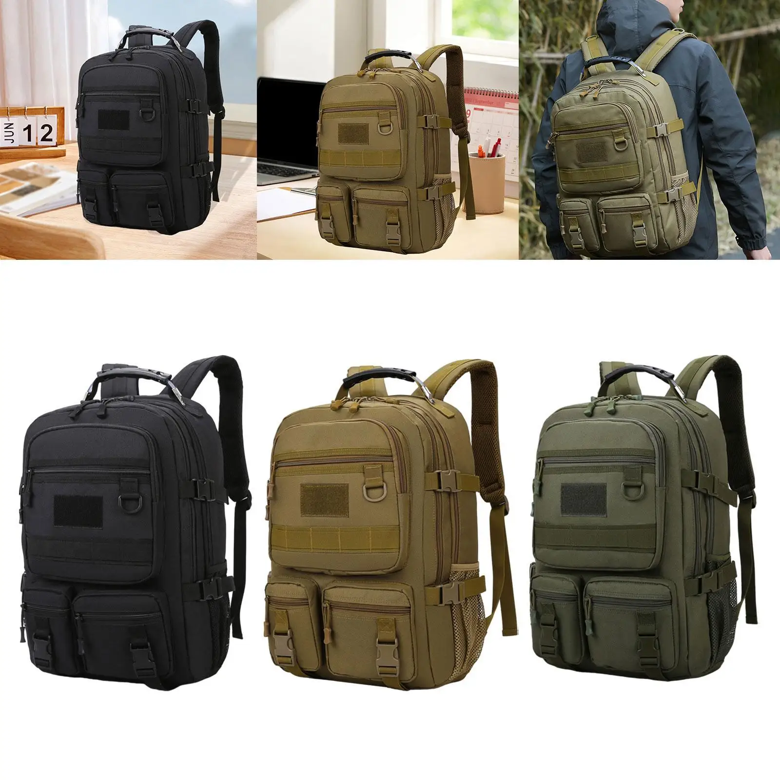 

Hiking Backpack Large Outdoor Daypack for Backpacking Hunting Mountaineering