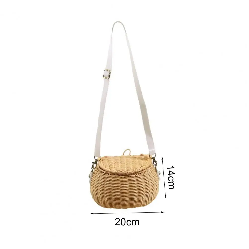 QuestionRotin Delicate Back Basket for Kids, Solid, Document Back, Natural Style, Exquis Bag