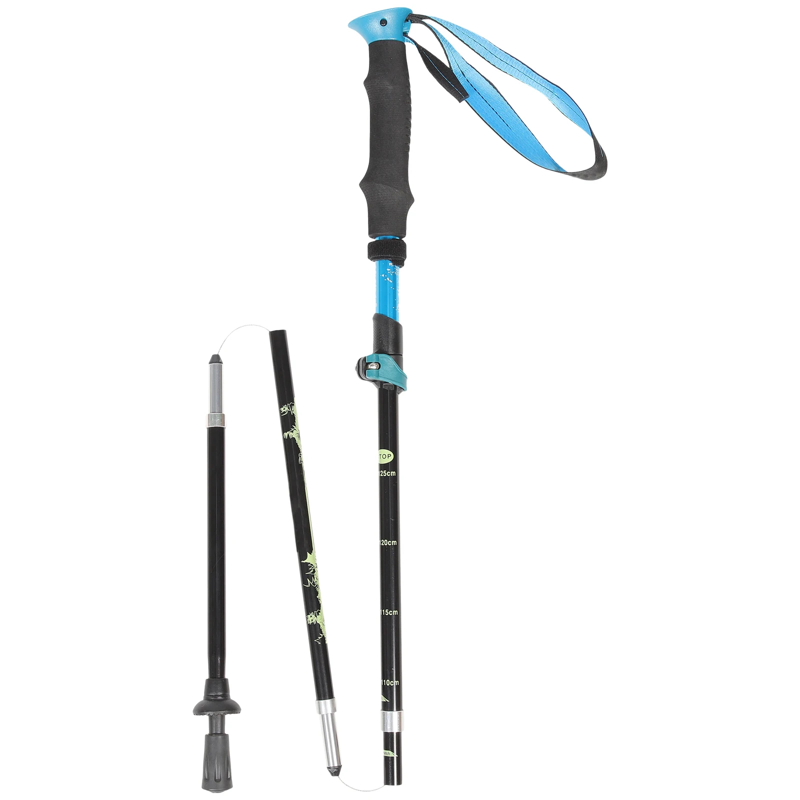 

Foldable Trekking Pole 125cm Adjustable Nonslip Walking Stick Senior Elderly Hiking Mountain Climbing Camping Outdoor