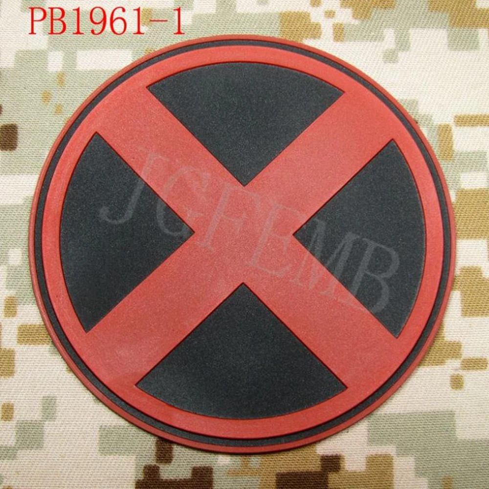 X Logo 3D PVC Patch