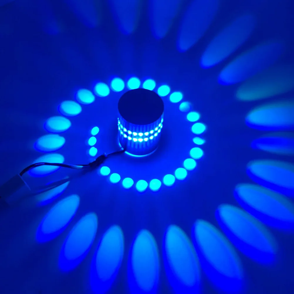 

Spiral Wall Lamp 3W Led Aluminum Rgb Remote Control Waterproof For Indoor Outdoor Corridor Garden Decoration Light