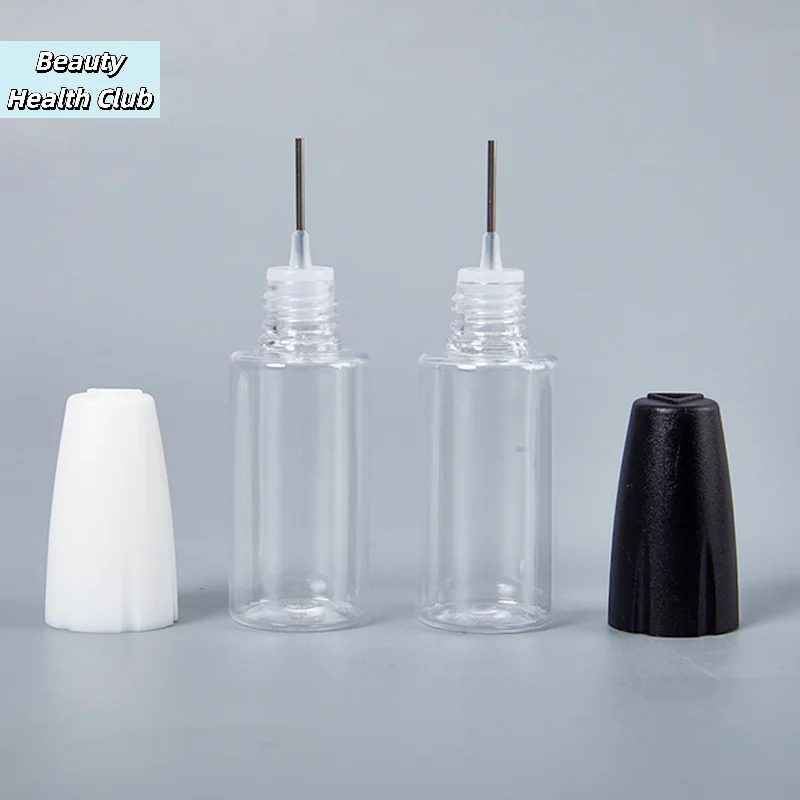 【1Pc 10ML PET Clear Vial With Long Thin Needle Tip Dropper Bottle For Vape Smoking Oil Accessories Liquid Jar】