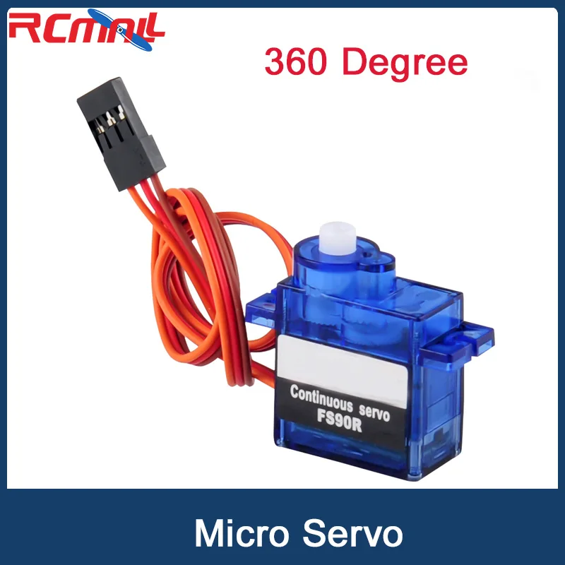 FS90R Micro Servo 360 Degree Continuous Rotation Micro Motor 4.8V~6V 9g for Remote Control Car DIY Toys