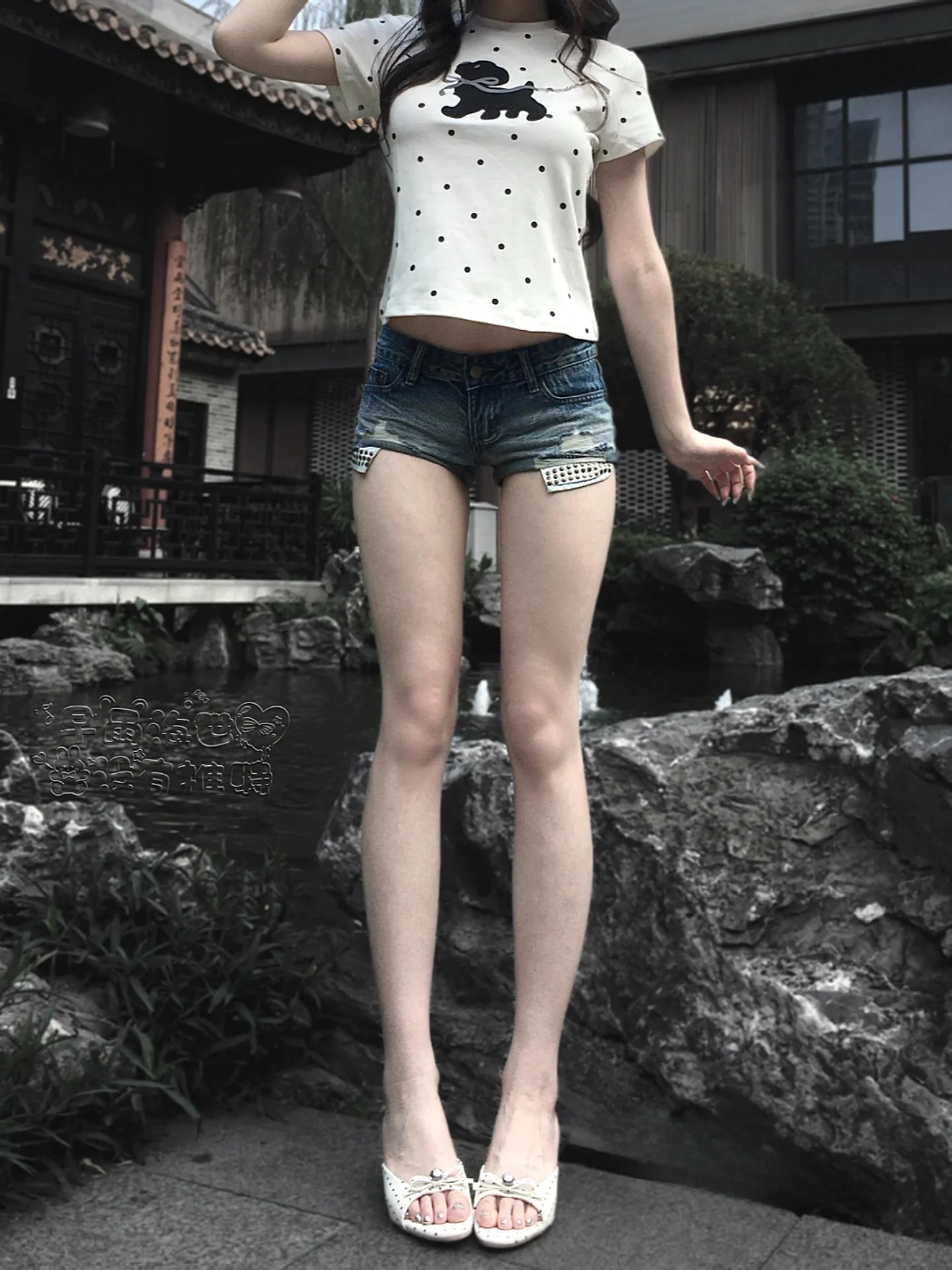 

Low Waist Denim Shorts Women's Summer Y2K Spicy Girl Slim Fit Butt Hugging Hot Pants American Retro Rivet Pocket Jeans