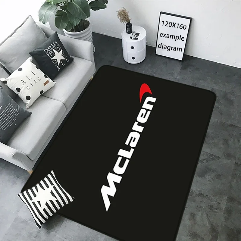 McLaren Themed Anti-slip Bedside & Living Room Mat – Foot Carpets for Entrance, Kitchen, Hallway – Home Decor