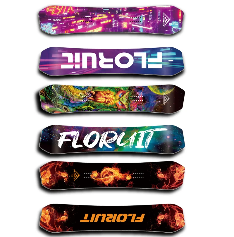 Design Snowboard Custom Logos Sandwich Construction Base Sintered Bottom Snowboard Winter Skis