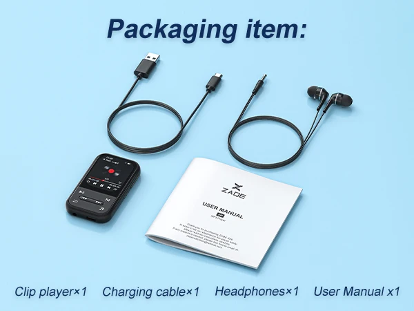 64 GB Clip-on-Bluetooth-5.3-MP3-Player, tragbarer Hi-Fi-Sport-Digital-Musikplayer mit FM-Radio und Aufnahmefunktion, für Laufen und Kinder – Detail 8