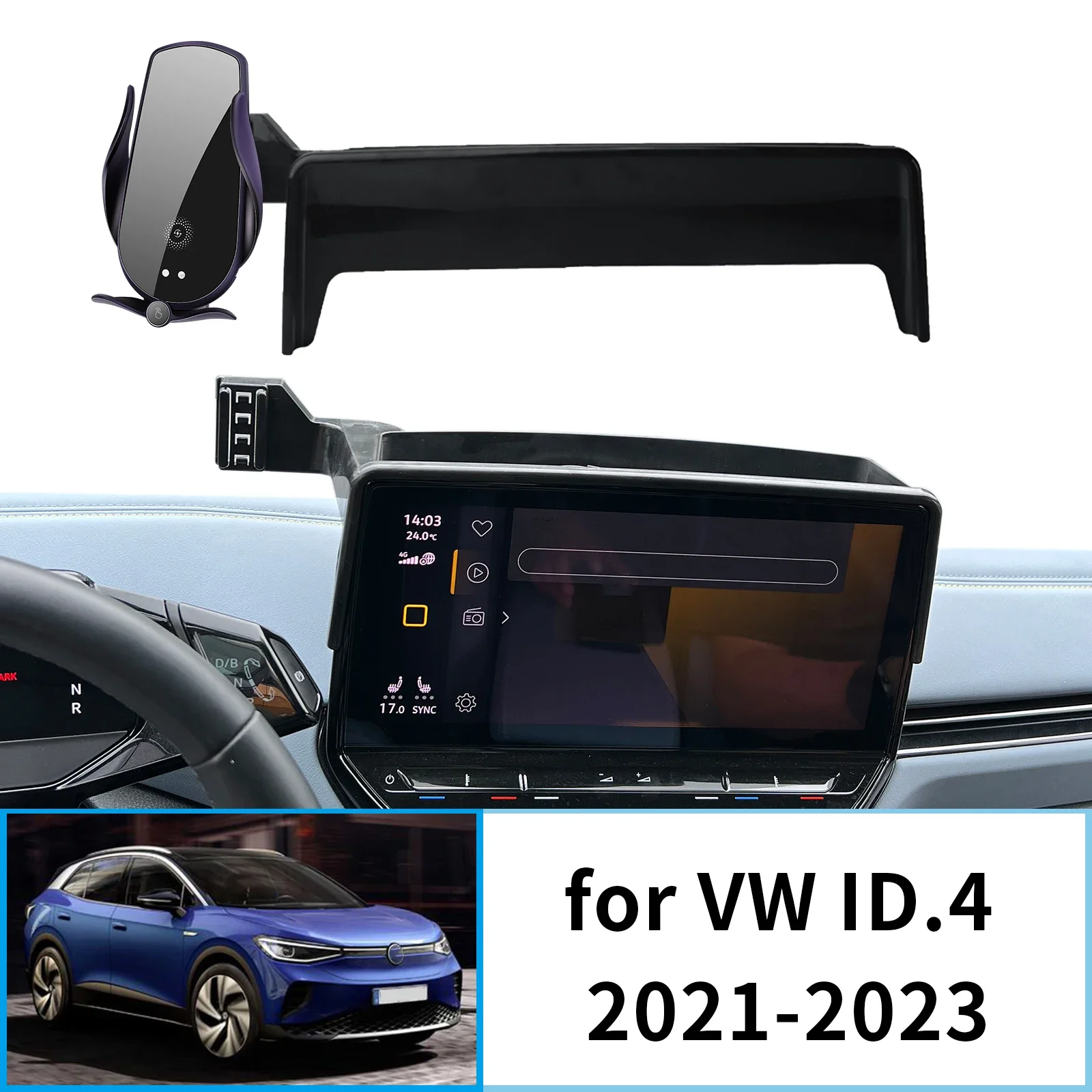 

for VW ID4 ID.4 2021-2023 Car Mobile Phone Holder Accessories GPS Bracket Navigation Stand Auto