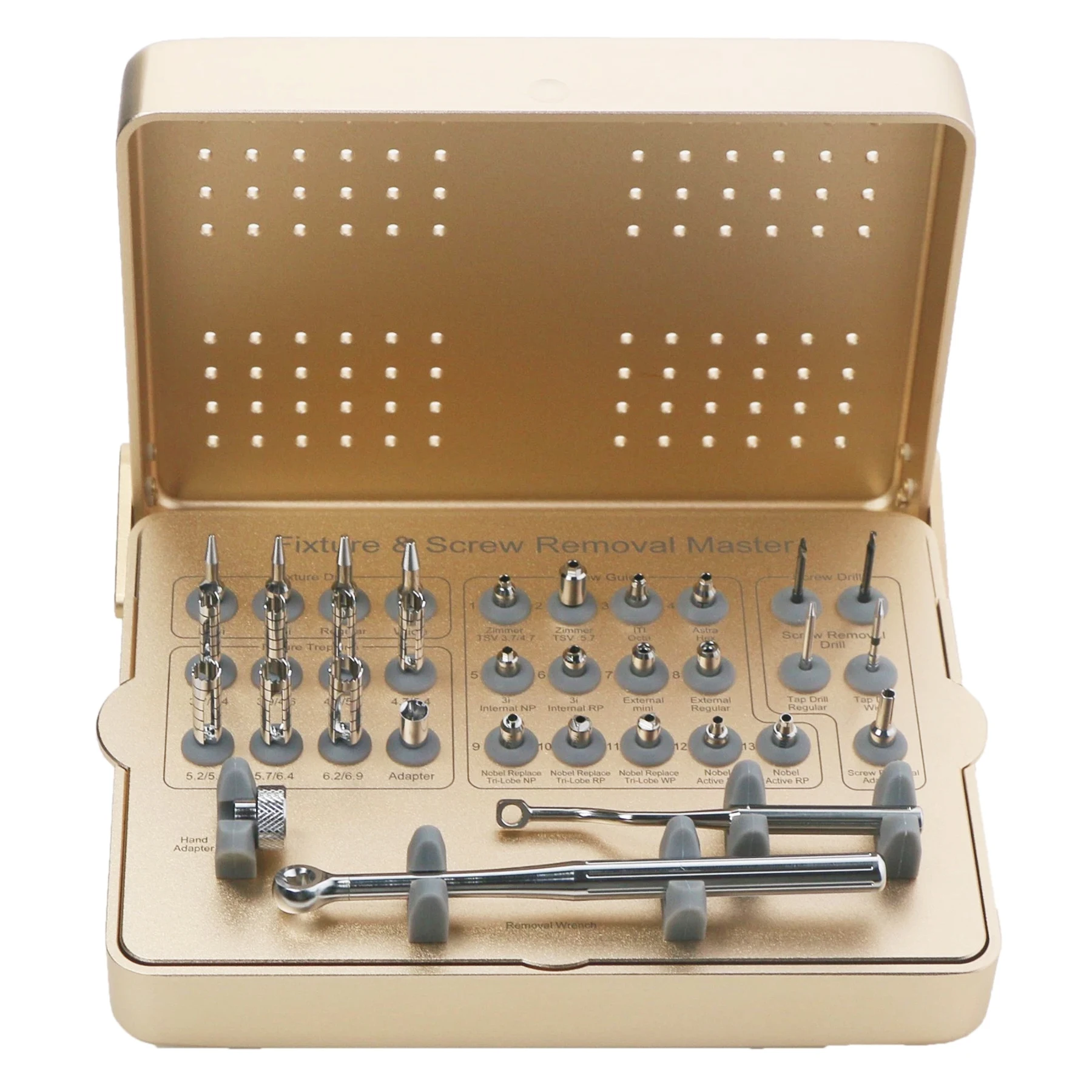 

Upgrade Implant Fixture & Fractured Broken Screw Removal Kit fit MCT FSRK-02