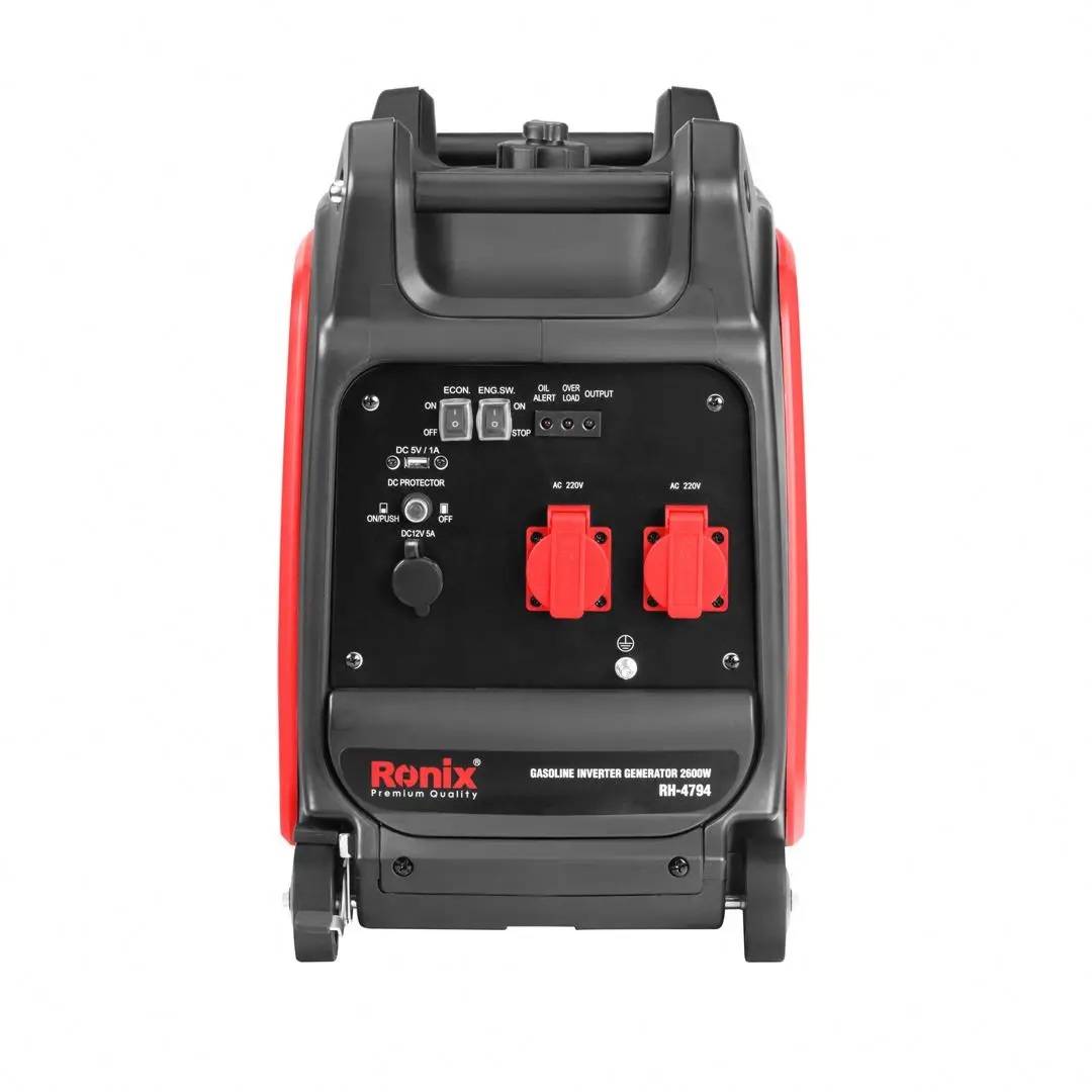 Ronix RH-4794 Model Digital Inverter Generator 2600W 230v Silent Type Power Portable Inverter Gasoline Generator