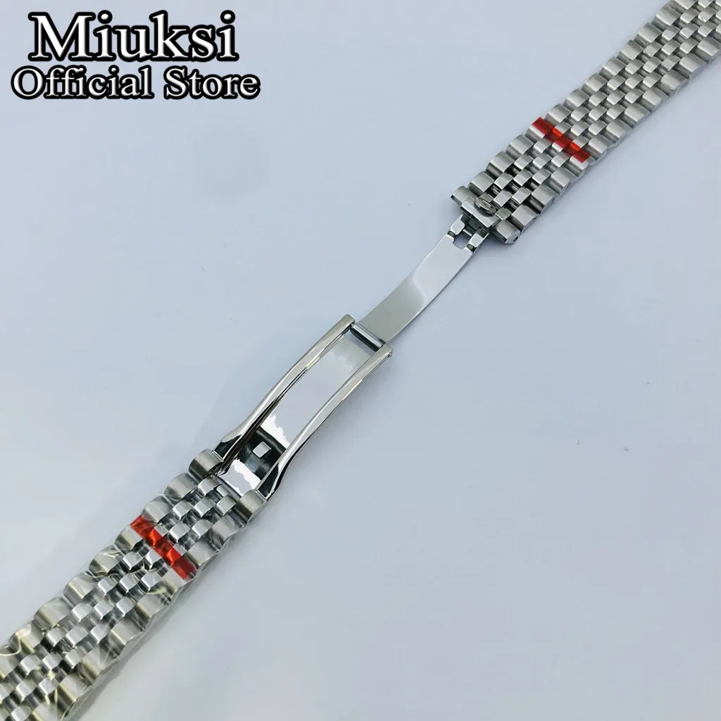 Miuksi 20mm silver gold rose gold black bracelet 904L stainless steel band folding buckle fit miuksi 36/39/40mm case