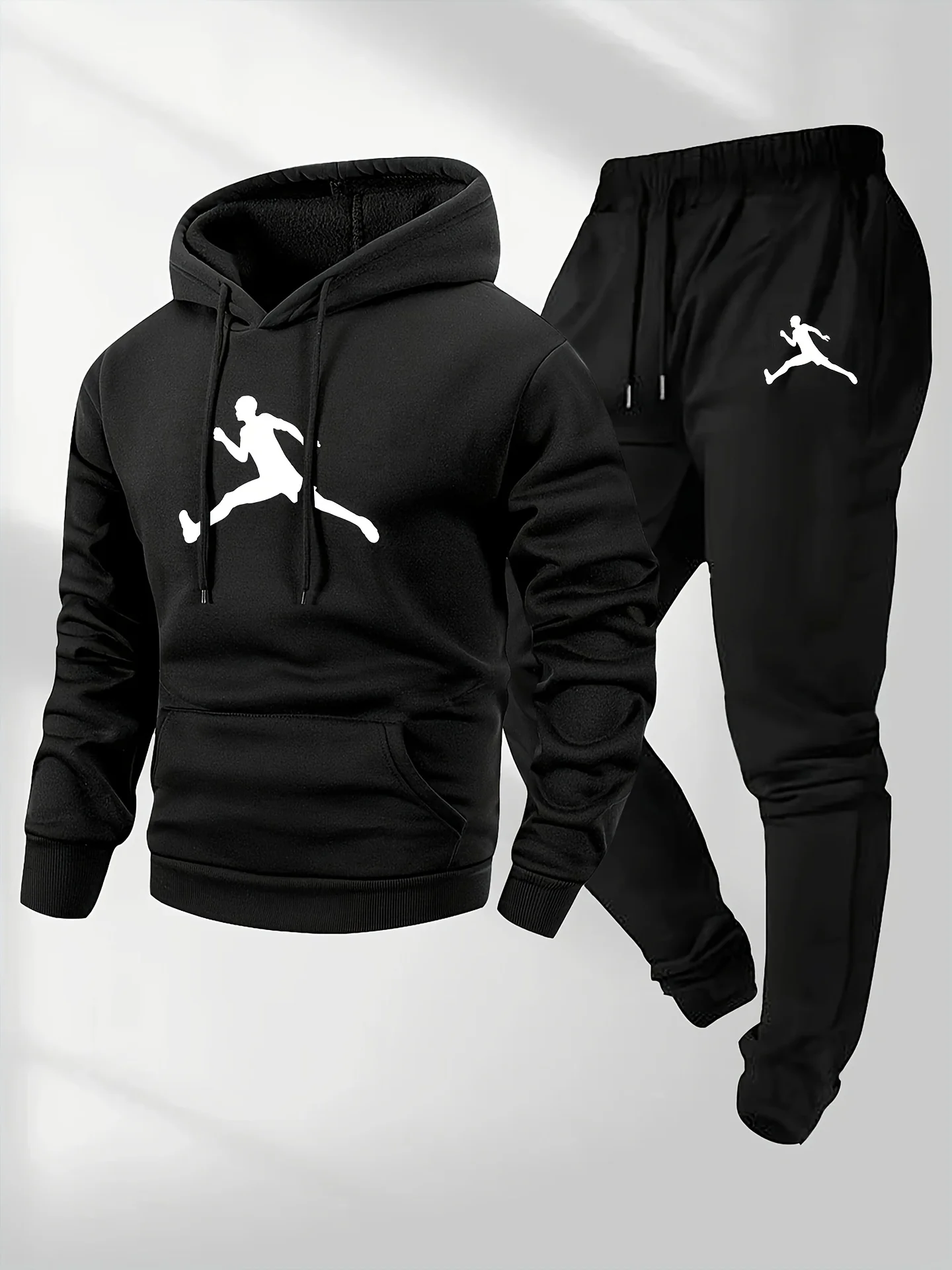 

2026 New Street Trend 2 Piece Hoodie Set Men Women, Athletic Hoodie & Sweatpants, Comfortable Casual Sports Tracksuit