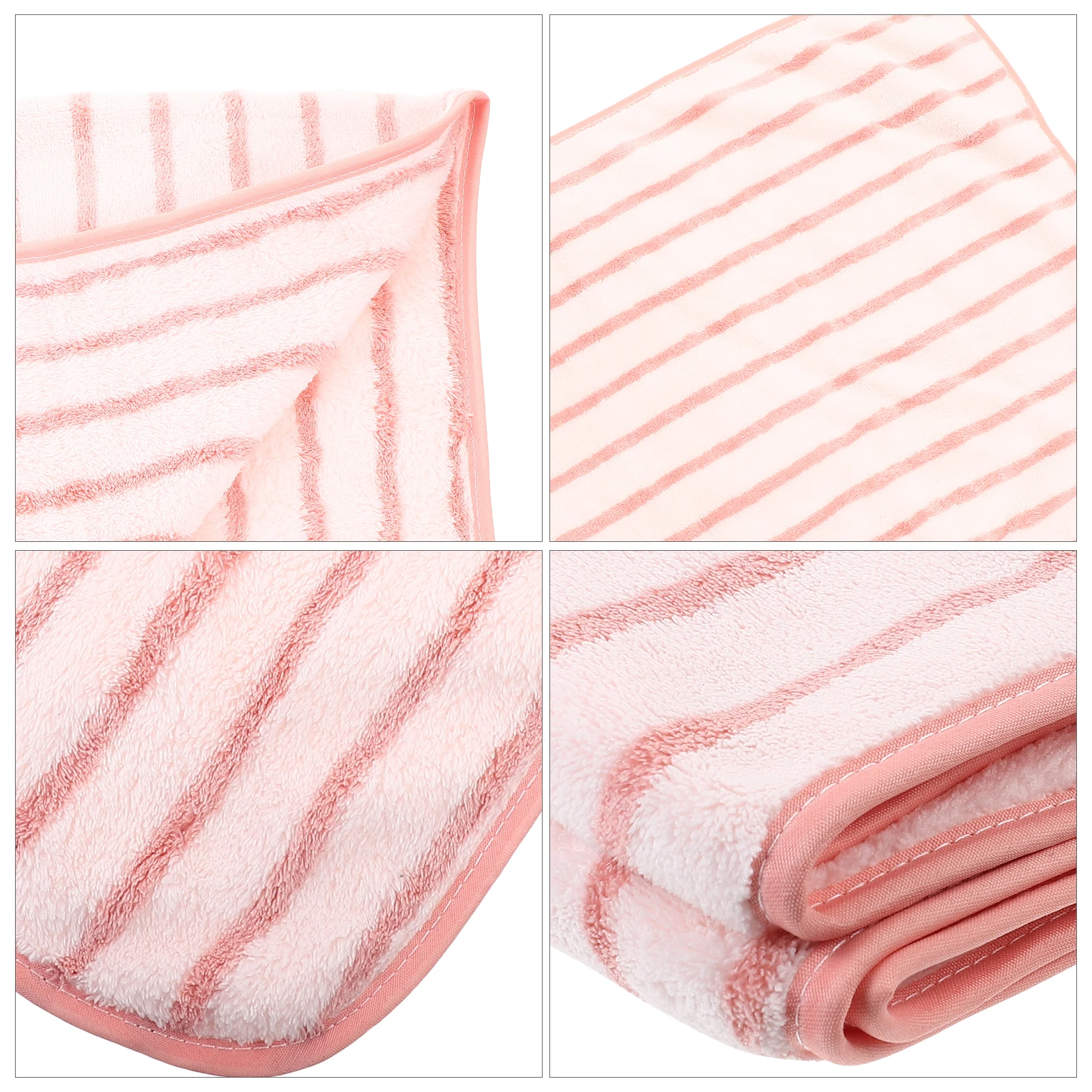 

3PCS Coral Fleece Towels Soft Pink 35x75cm Absorbent Bath Washcloths Large Gym Shower Scarf Home Hotel Daily Necessities